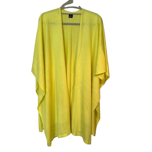 Echo Bright Yellow Shawl Wrap Shrug Poncho - Picture 1 of 3